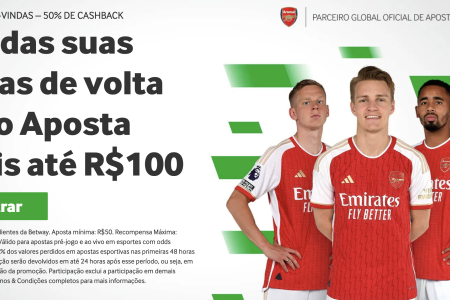 Betway Sports Bônus de Boas-Vindas | até R$100